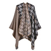Poncho Hiver Femme Asymétrique - beige
