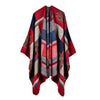 Poncho Hiver Femme - rouge