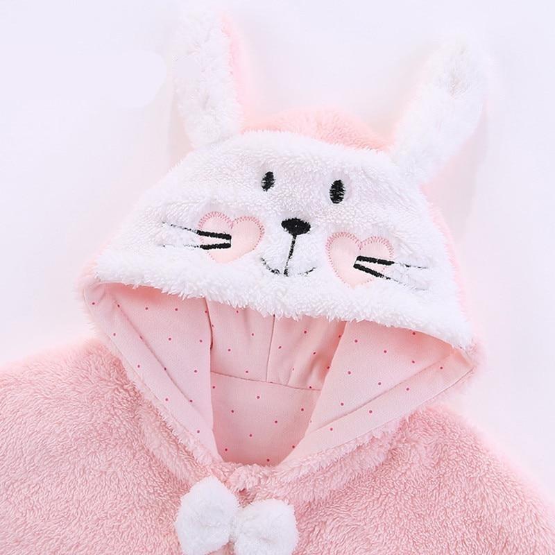 Poncho Hiver Fille - Rose / 12-24 mois
