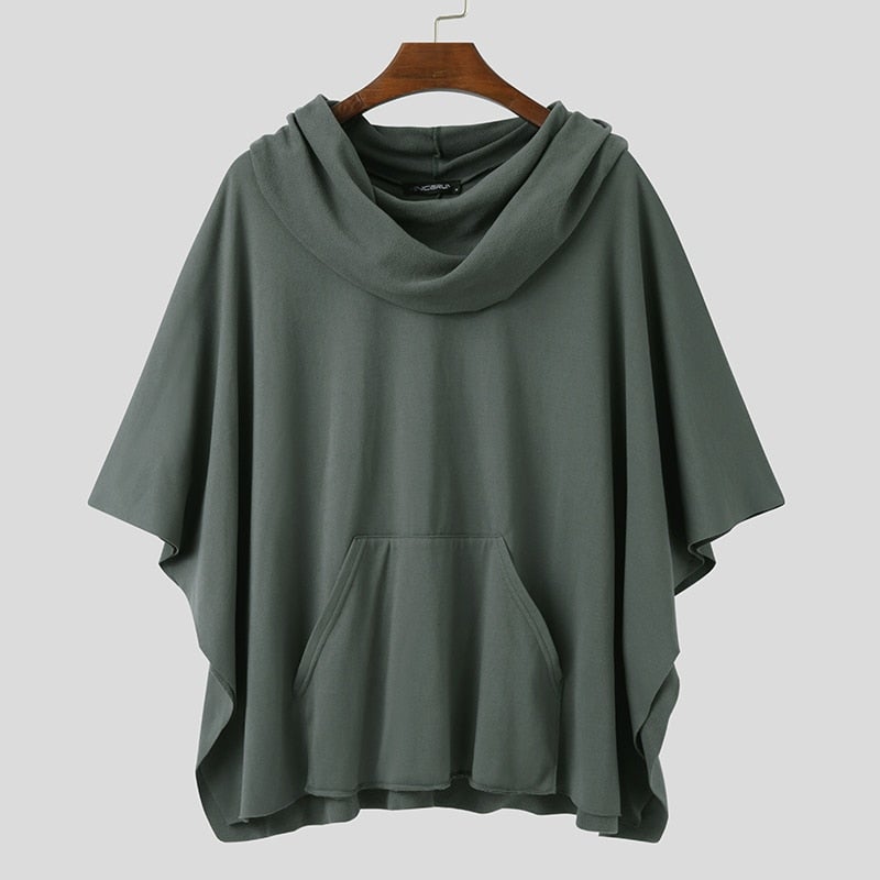 Poncho Homme Casual Col - Gris / S