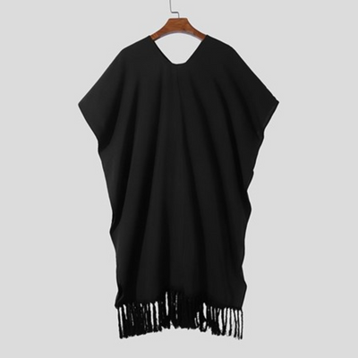 Poncho Homme Franges