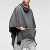 Poncho Homme Gris
