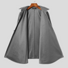 Poncho Homme Gris Clair