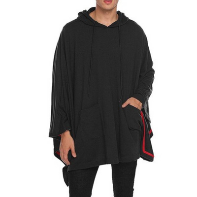Poncho Homme Noir
