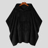 Poncho Homme Noir Décontracté - Noir