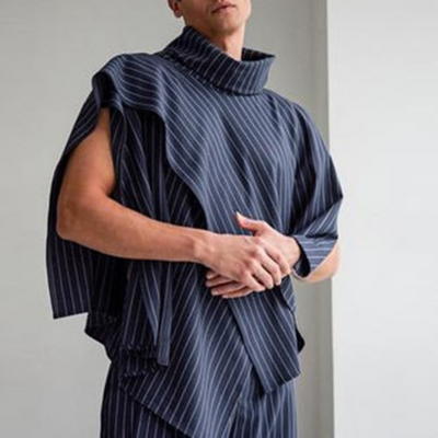 Poncho Homme Rayures