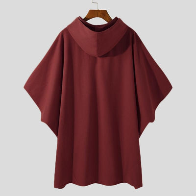 Poncho Homme Rouge