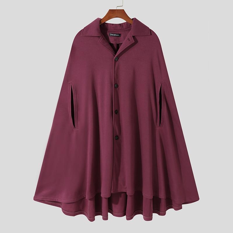 Poncho Homme Rouge Vin - 3XL