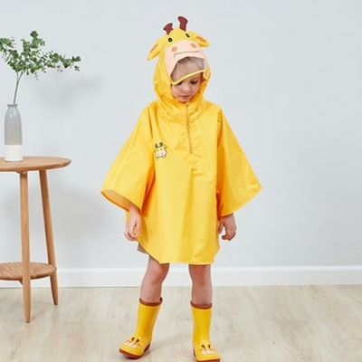 Poncho Imperméable Enfant - jaune / M