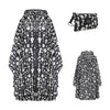 Poncho Long de Pluie - noir & blanc