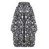 Poncho Long de Pluie - noir & blanc