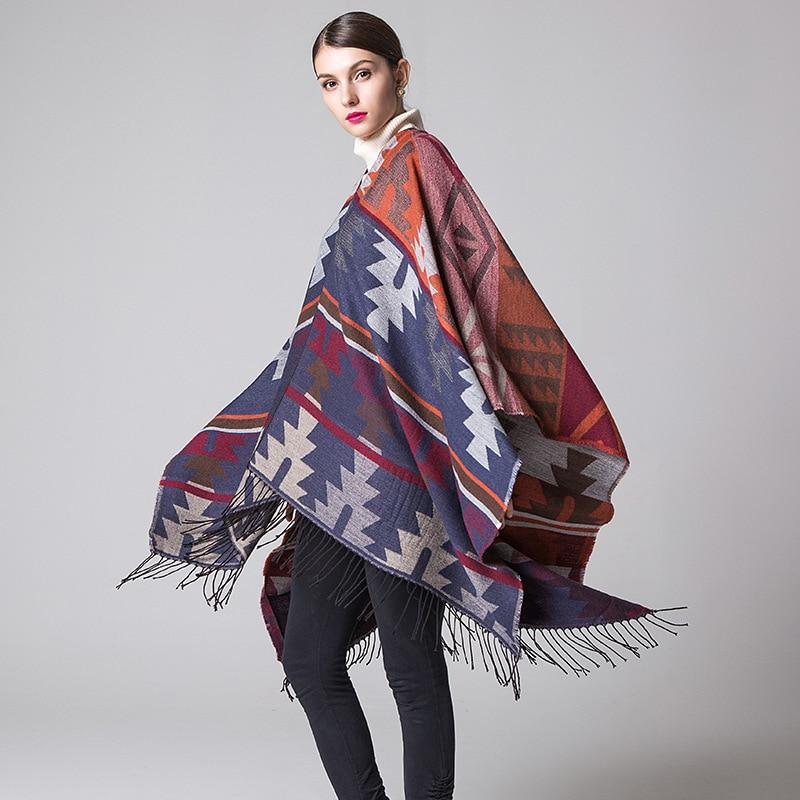 Poncho Long Femme