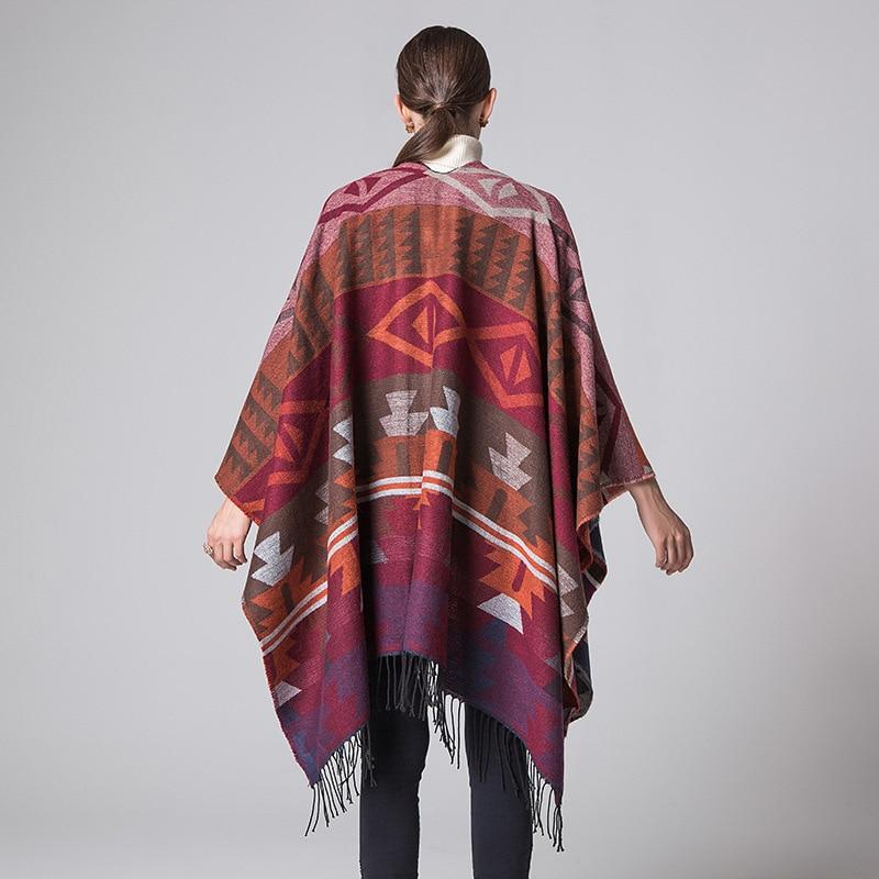 Poncho Long Femme