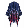 Poncho Manche Chauve Souris - bleu