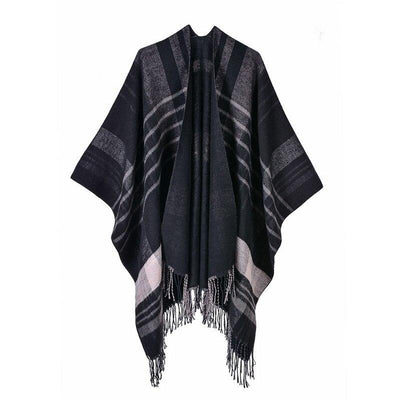 Poncho Manche Chauve Souris - noir