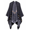 Poncho Original Femme Hiver - Noir