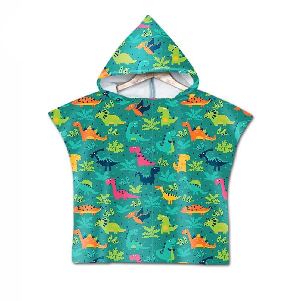 Poncho Plage Bébé Garçon - Dino