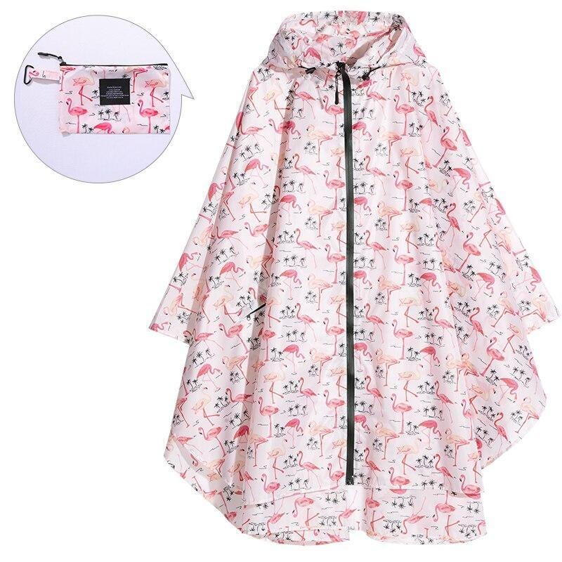 Poncho Pluie Femme Flamands Roses - Rose