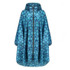 Poncho Pluie Femme Fleuri - bleu