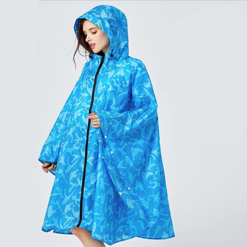 Poncho Pluie Hip Hop - Bleu