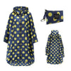 Poncho Pluie Respirant - Pois jaune
