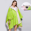 Poncho Pluie Vert Clair - vert clair & beige