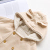 Poncho Polaire Fille - Beige
