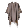 Poncho Vintage Femme - beige